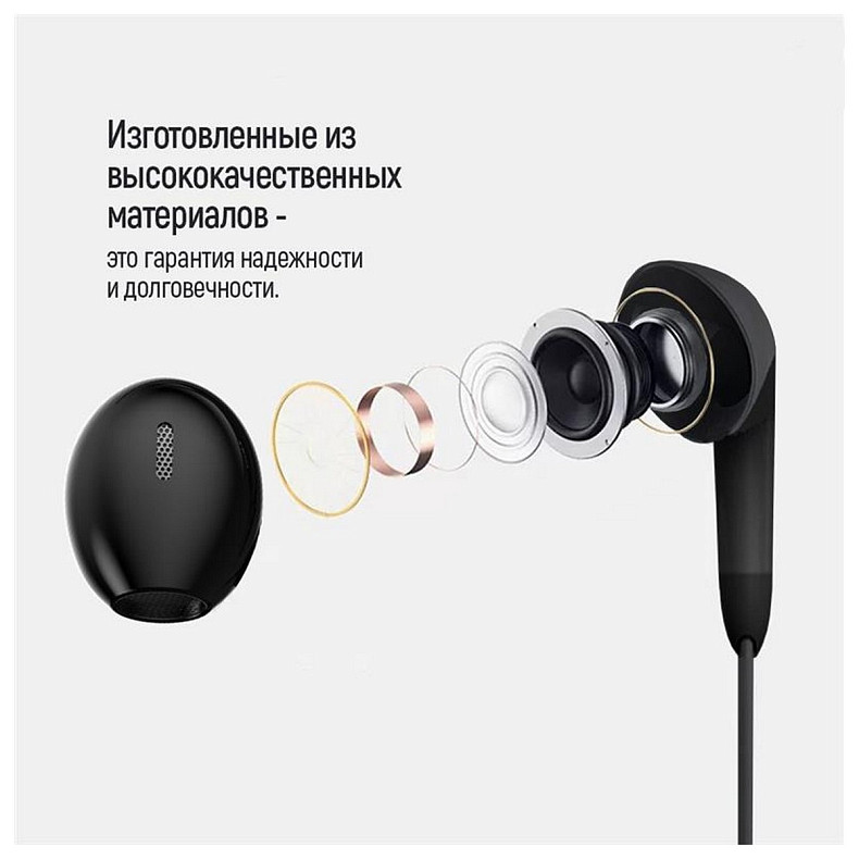 Гарнітура СolorWay 3.5 mm Wired Earphone Sound Wave Black (CW-WD04BK)