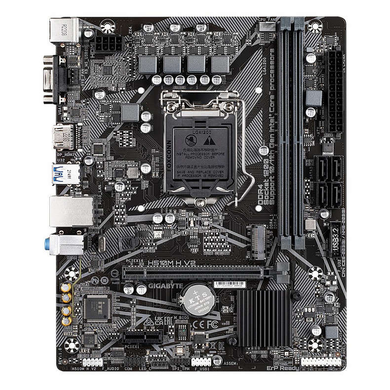 Материнська плата Gigabyte H510M H V2 Socket 1200