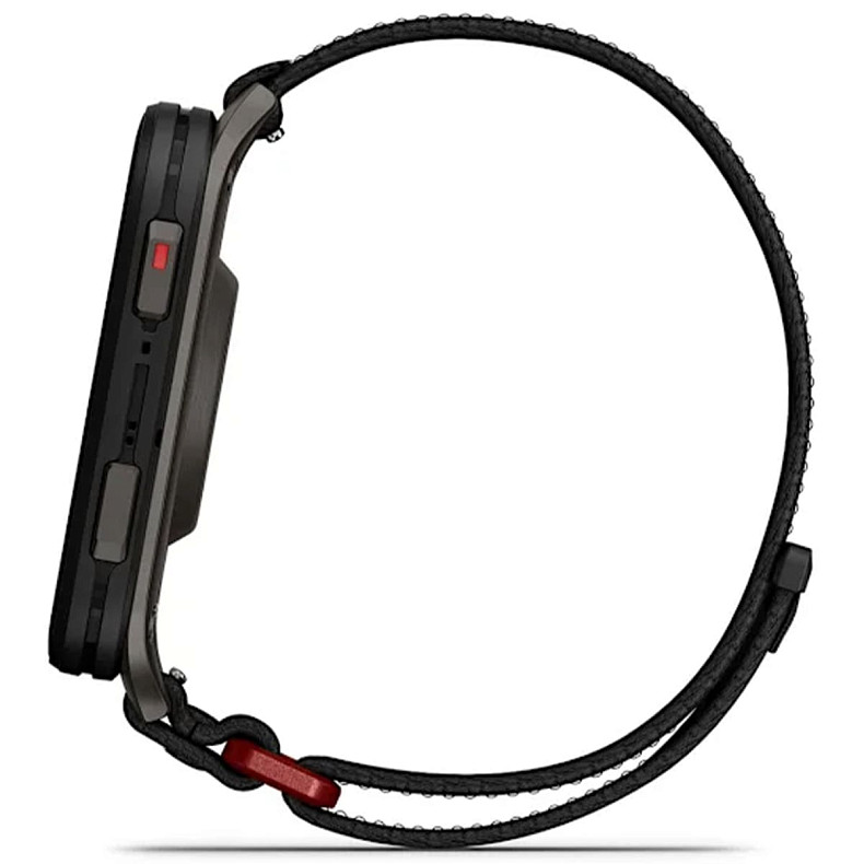 Смарт-годинник Garmin Venu X1 Black with Slate Titanium Caseback and Black ComfortFit Nylon Band (010-02980-00)