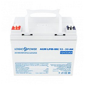 Акумуляторна батарея LogicPower 12V 33AH (LPM-MG 12 - 33 AH) AGM мультигель