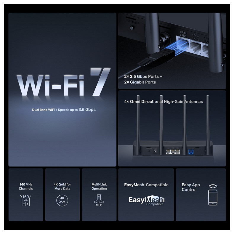 Wi-Fi Роутер Mercusys MR27BE