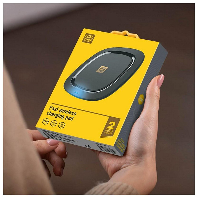 Беспроводное зарядное устройство Luxe Cube 10W Black (7775557577239)