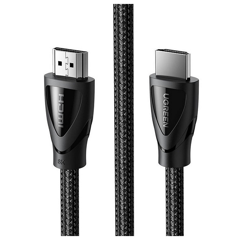 Кабель HDMI M - M, 3.0 м, V2.1 With Braid 8K@60Hz/4K@120Hz, HD140 UGREEN Чорний