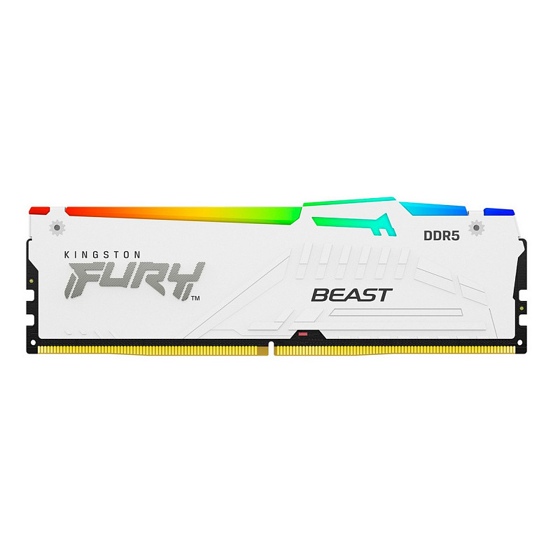 ОЗУ Kingston DDR5 32GB 6000 FURY Beast RGB EXPO Белый