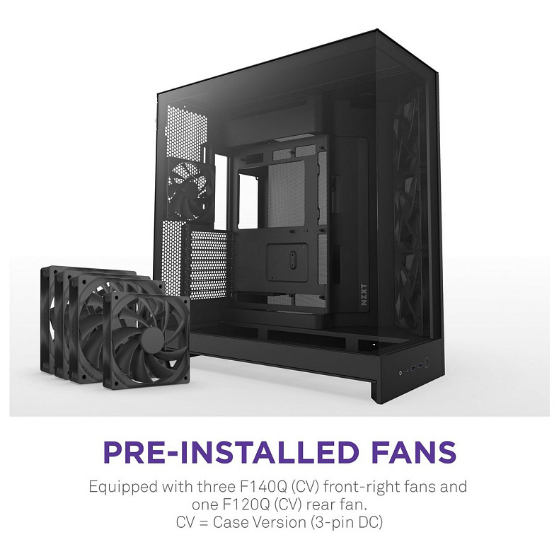 Корпус NZXT H9 Flow Black без БП (CM-H92FB-01)