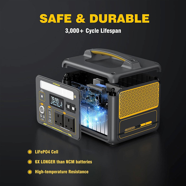 Зарядная станция Vtoman Jump 600X (299 Вт/ч) LiFePo4 600W