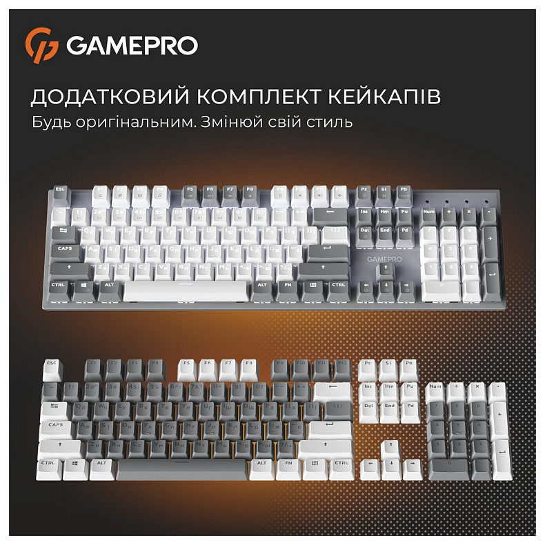 Клавиатура GamePro Genesis Metallic MK144G Outemu Red Swithes USB Gray