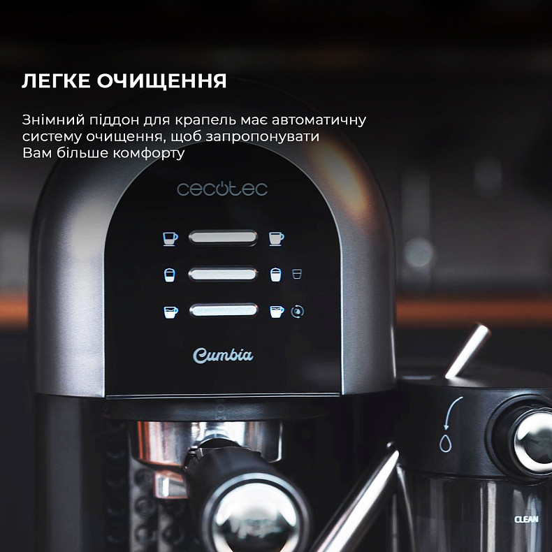 Кофеварка рожковая/капсульная CECOTEC Power Instant-ccino 20 Chic Serie Nera