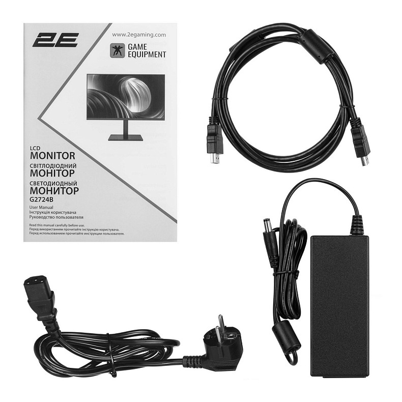 Монітор 2E GAMING 27" G2724B 2xHDMI, DP, IPS, 2560x1440, 180Hz, 1ms, FreeSync, HAS