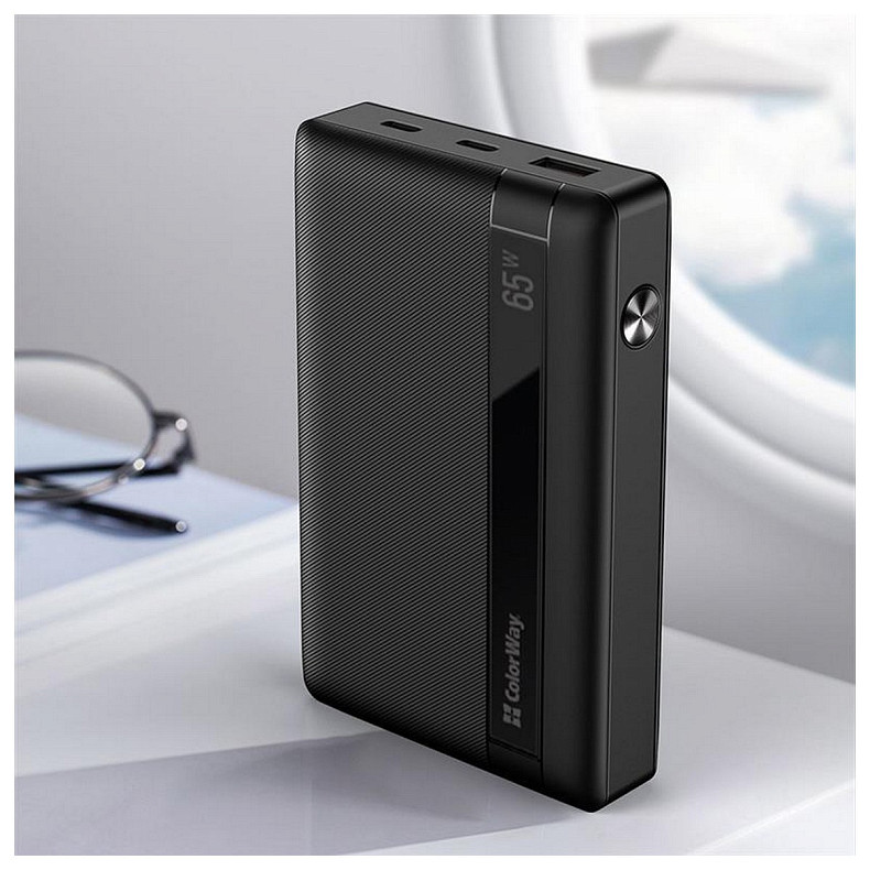 Універсальна мобільна батарея ColorWay Powerful 20000mAh Black (CW-PB200LPA3BK-PDD)