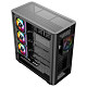 Корпус Modecom VOLCANO AQ500 ARGB MIDI FRONT LCD 6,2”, 4x120mm fans BLACK без БЖ ATX