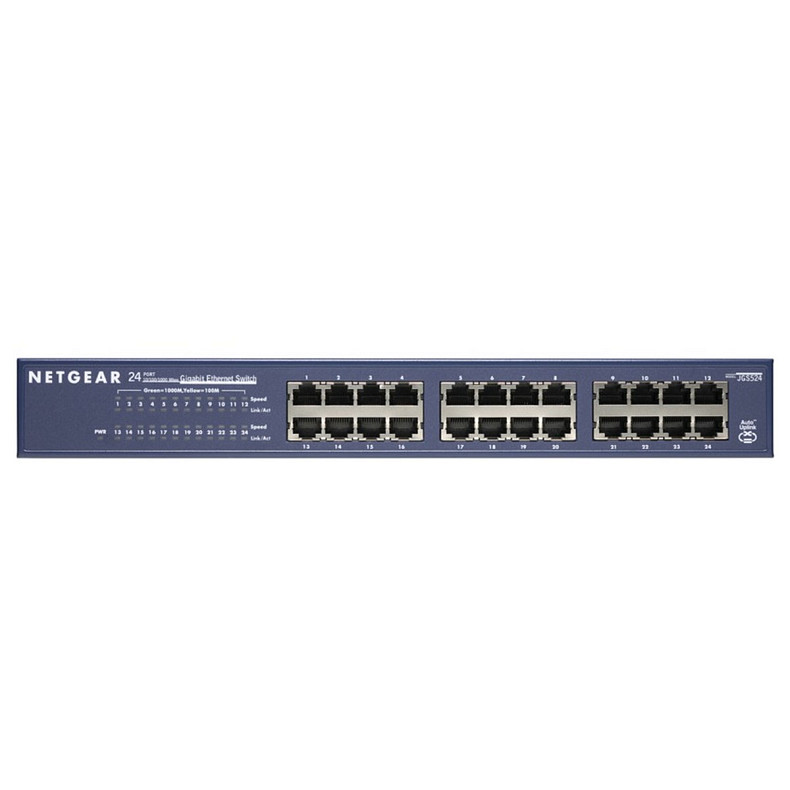 Коммутатор NETGEAR JGS524v2 24x1GE, неуправляемый