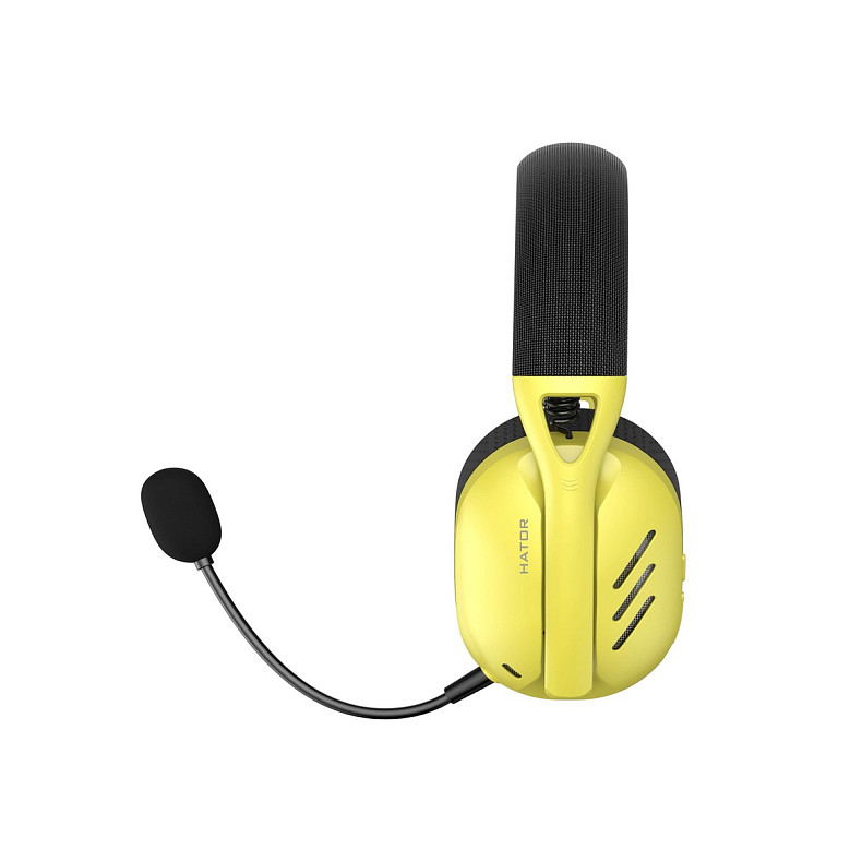 Наушники Hator Hyperpunk 2 Wireless Tri-mode Black/Yellow (HTA-857)