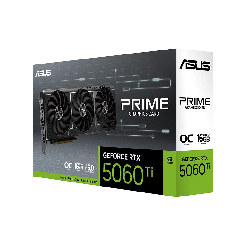 Відеокарта Asus Prime OC GF RTX 5060 Ti 16GB GDDR7 (PRIME-RTX5060TI-O16G)