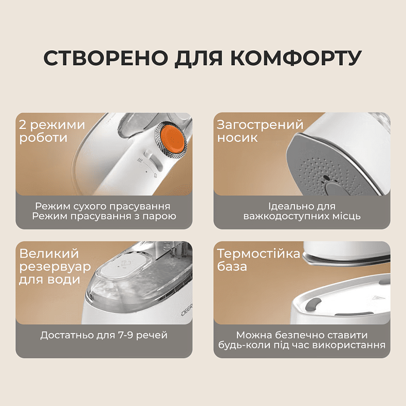 Портативный отпариватель для одежды Deerma DEM-GT01