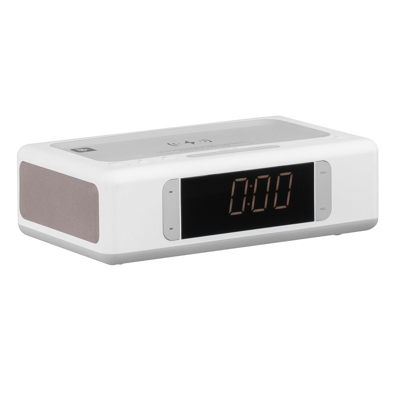 Мультимедійна акустика 2E SmartClock Wireless Charging White (2E-AS01QIWT)