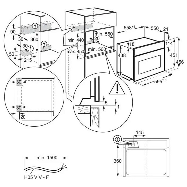 Духовой шкаф электрический Electrolux EVM8E09X