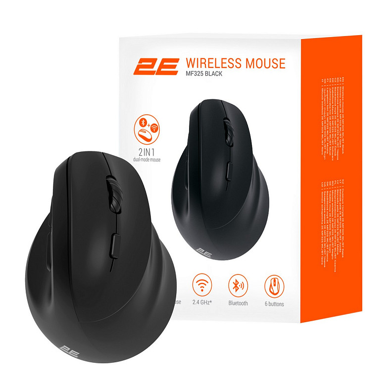 Миша 2E MF325 Black (2E-MF325WBK)