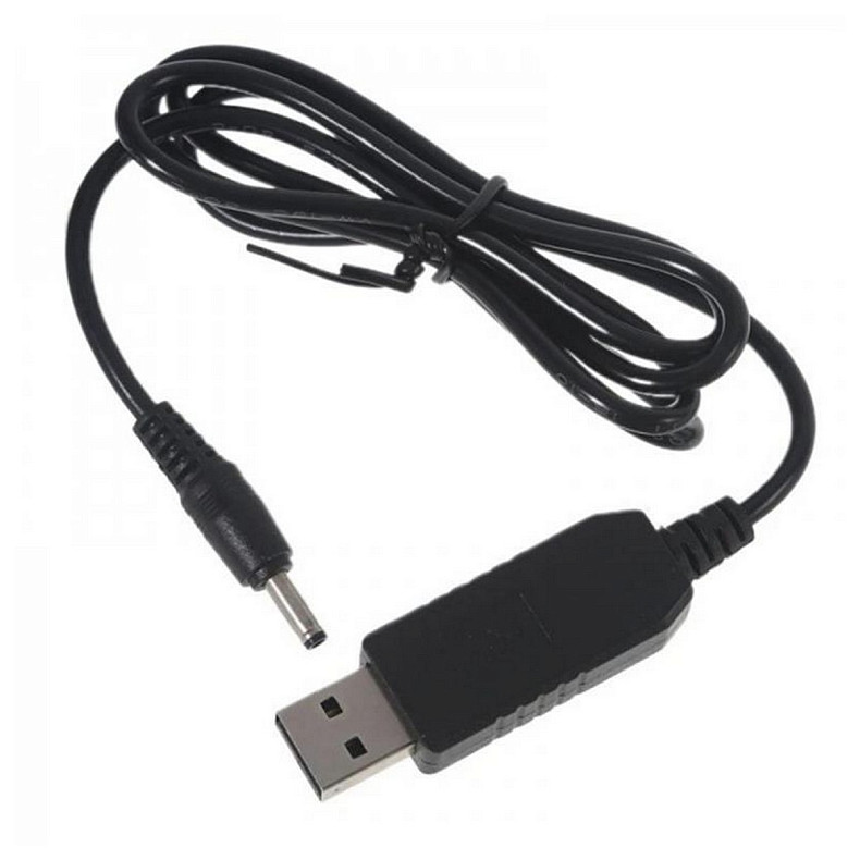 Кабель питания SK USB-DC5.5mmx2.1 9V 1m Black (40002274412096.5x2.1)