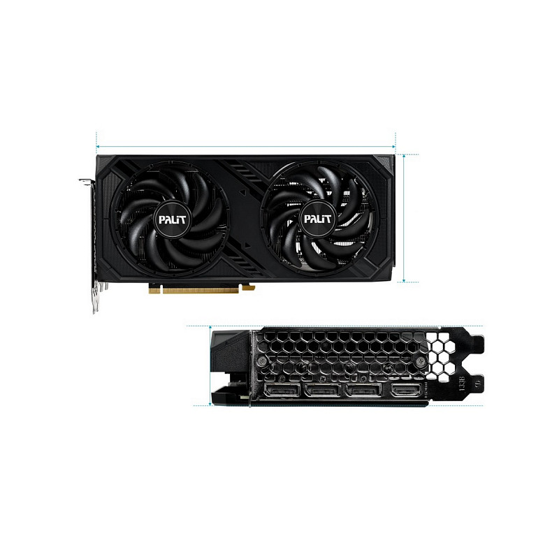 Видеокарта GF RTX 4070 Super 12GB GDDR6X Dual Palit (NED407S019K9-1043D)