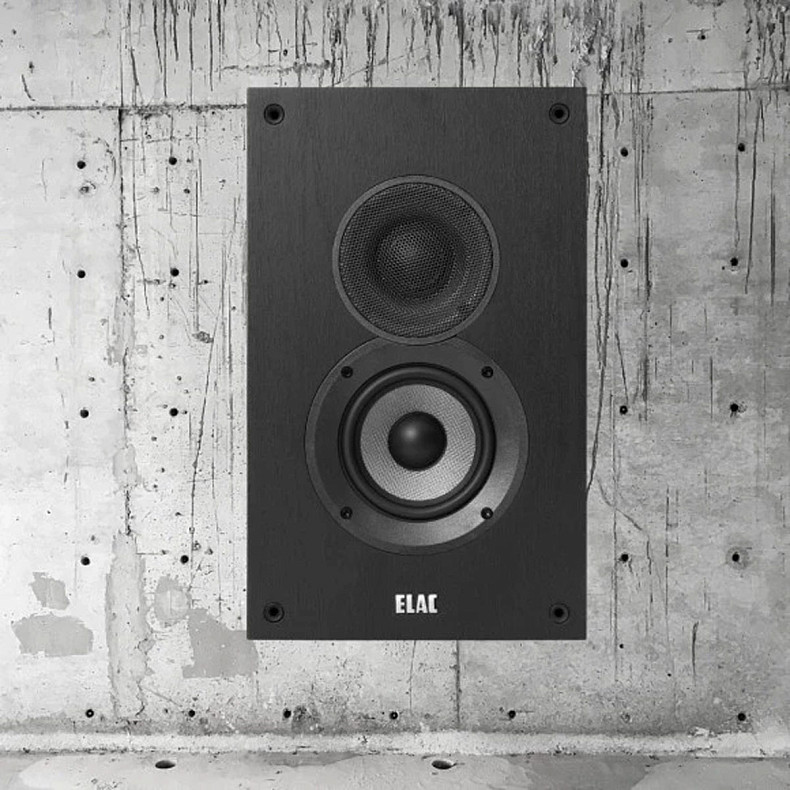 Акустика Elac Debut 2.0 On-Wall Speakers DOW42 Black Brushed Vinyl ,(1 шт)