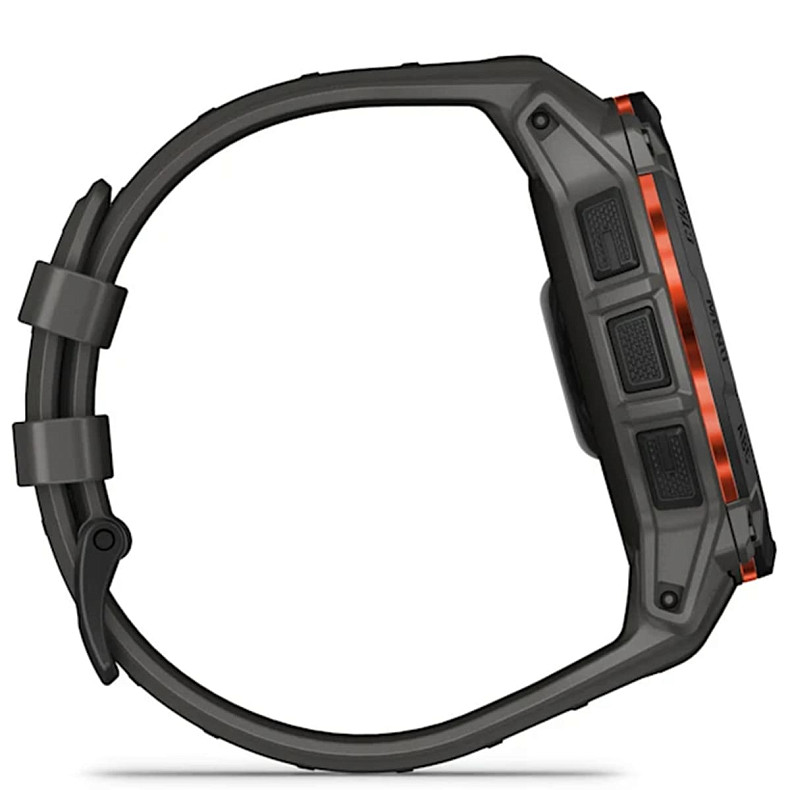 Спортивний годинник GARMIN Instinct 3 50mm Solar Black with Charcoal Silicone