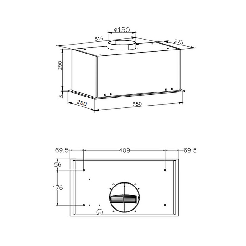 Вытяжка кухонная Hansa OMP6553WGH