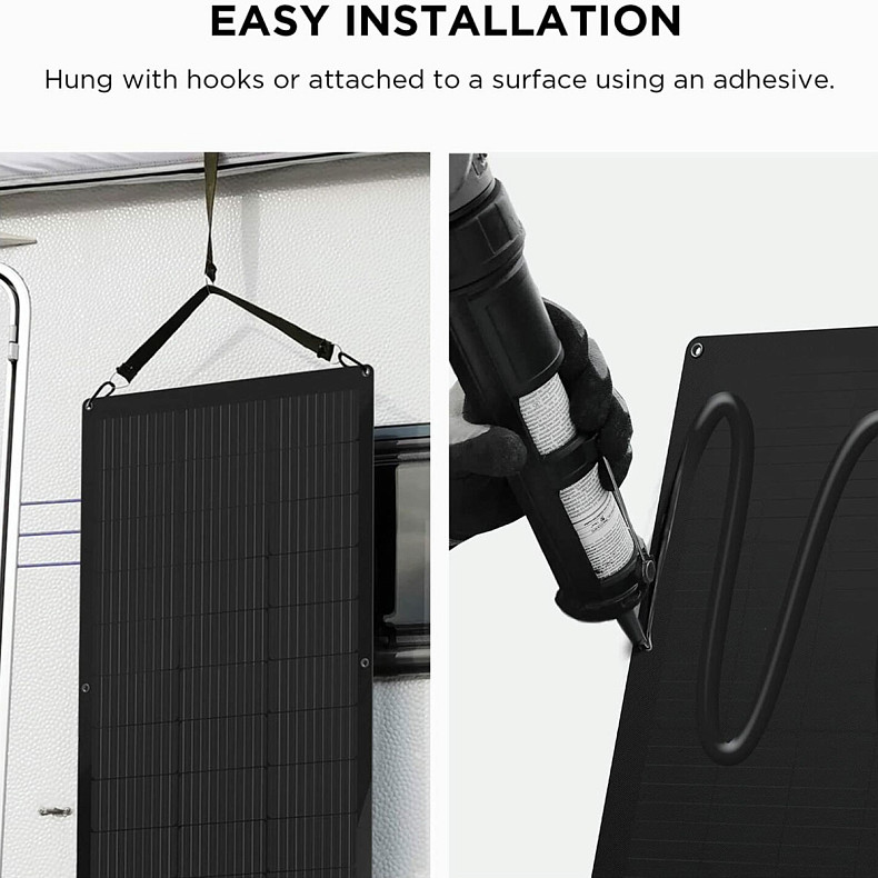 Солнечная панель EcoFlow 100W Solar Panel – гибкая