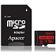 Карта памяти APACER 64G MicroSDHXCB UHS-I Class 10 + SD adapter (AP64GMCSX10U5-R)