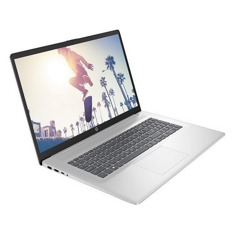 Ноутбук HP 17-cn4040ru 17.3" FHD IPS AG, Intel 7-150U, 16GB, F1TB, UMA, DOS, серебристый