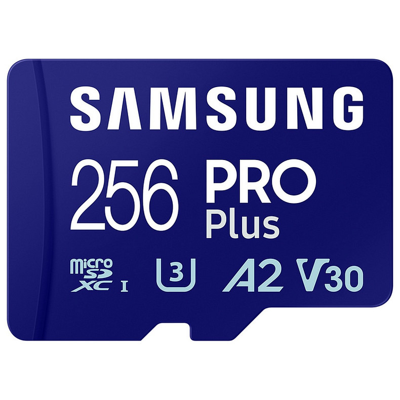 Карта пам'яті Samsung microSDXC   256GB C10 UHS-I R180MB/s PRO Plus