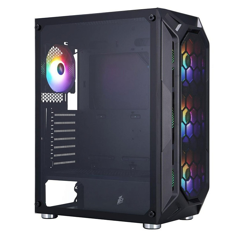 Корпус 1stPlayer X6-4F1 Black 600W (X6-BK-4F1-PS-600FK-EU)