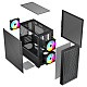Корпус LogicConcept dart pro mini black mesh fans 3x120mm без БП mATX