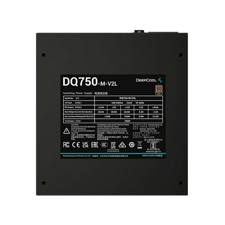 Блок питания DeepCool DQ750-M-V2L 750W (DP-GD-DQ750-M-V2L)