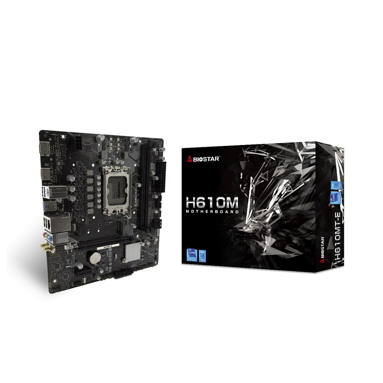 Материнская плата Biostar H610MT-E s1700 H610 2xDDR4 M.2 HDMI DP mATX