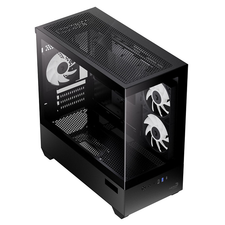 Корпус AeroCool P300D Digi-G-BK-v1 Black (ACCS-PN05033.11)