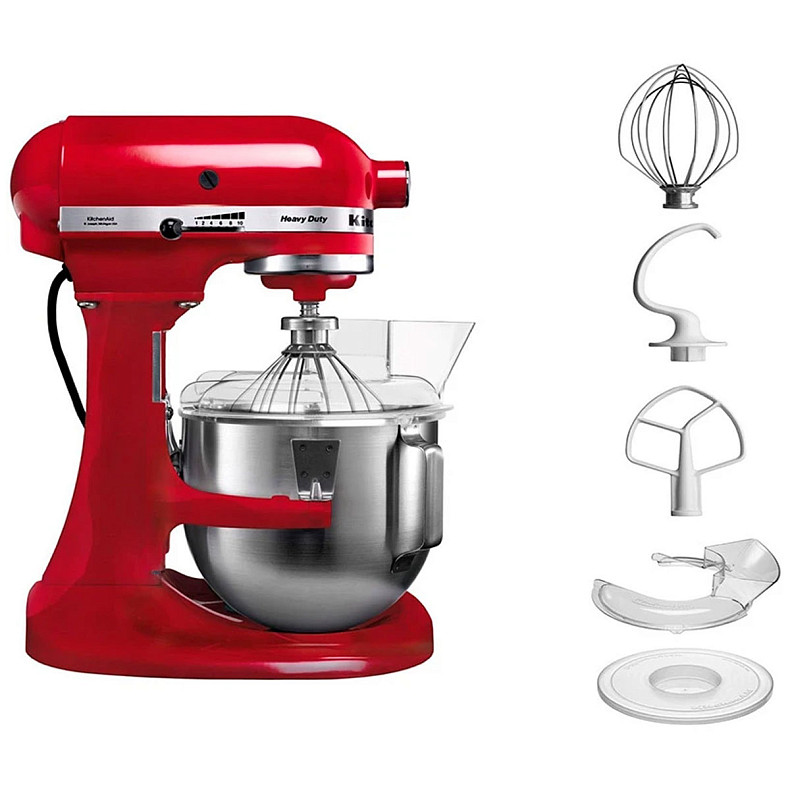 Кухонный комбайн KitchenAid Heavy Duty 4,8 л 5KPM5EER с откидным блоком красный