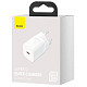 Сетевое зарядное устройство Baseus Super Si Quick Charger 1C 25W EU White (CCSP020102)