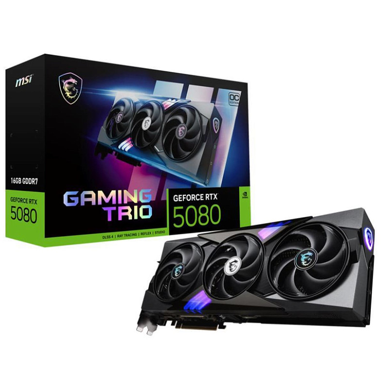 Видеокарта MSI RTX5080 16GB GDDR7 RTX5080 16G GAM TRIO OC
