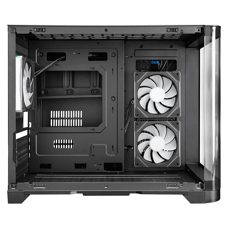 Корпус 1stPlayer UV6-BK-2FC7R-1FC7 Black без БП