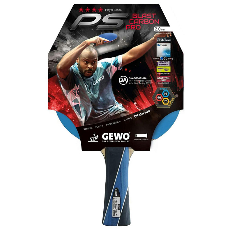 Ракетка для настольного тенниса Gewo PS Blast Carbon Pro FL (1073900001)