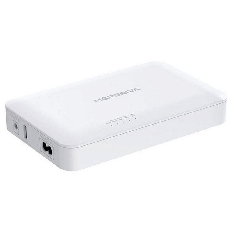 ДБЖ для роутерів Marsriva DC UPS KP6 Max 240VAC 3xDC+PoE24V1A+USB OUT, 2x5V/9V/12V2.5A 18W 20000mAh