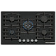 Варильна поверхня Bosch газова на склі, 75см, чавун, чорний