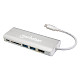 Док-станція Intracom USB3.1 Type-C --> HDMI/USB 3.0x2/RJ45/SD/PD 60W Hub 7-in-1 Manhattan