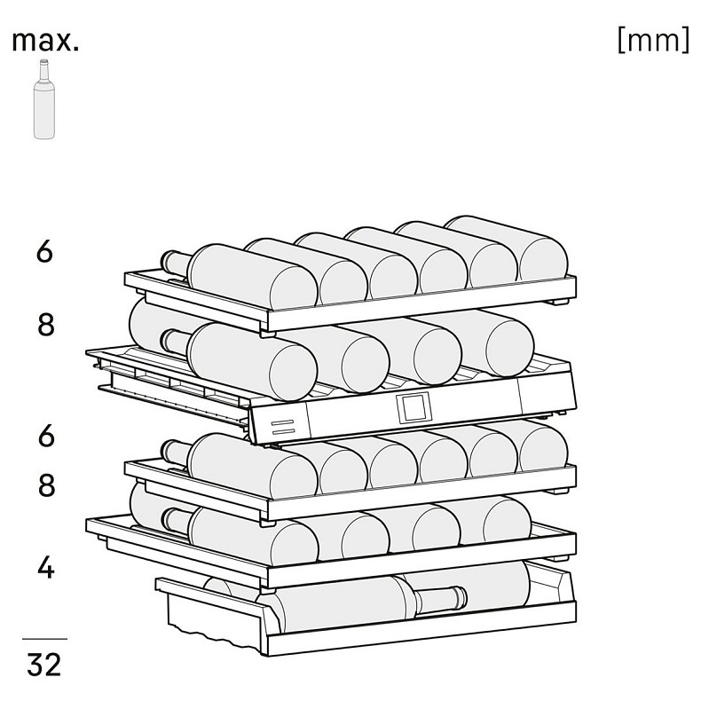 Вбудована винна шафа Liebherr UWpri 3662