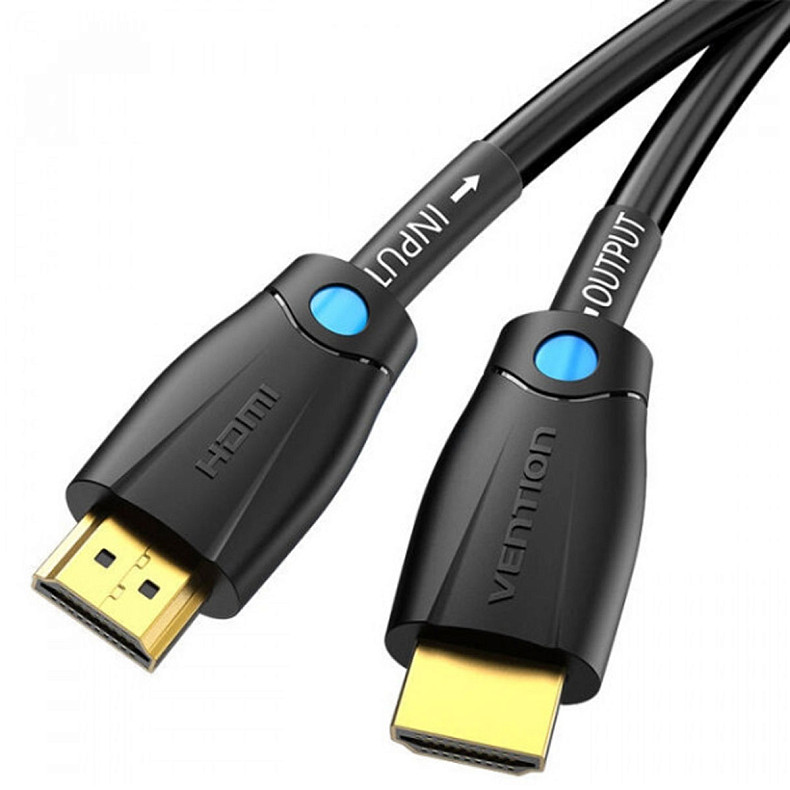 Кабель HDMI M - M, 20.0 м, V2.0, Engineering 4K 18Gbps HD 7.1 PVC Black Vention