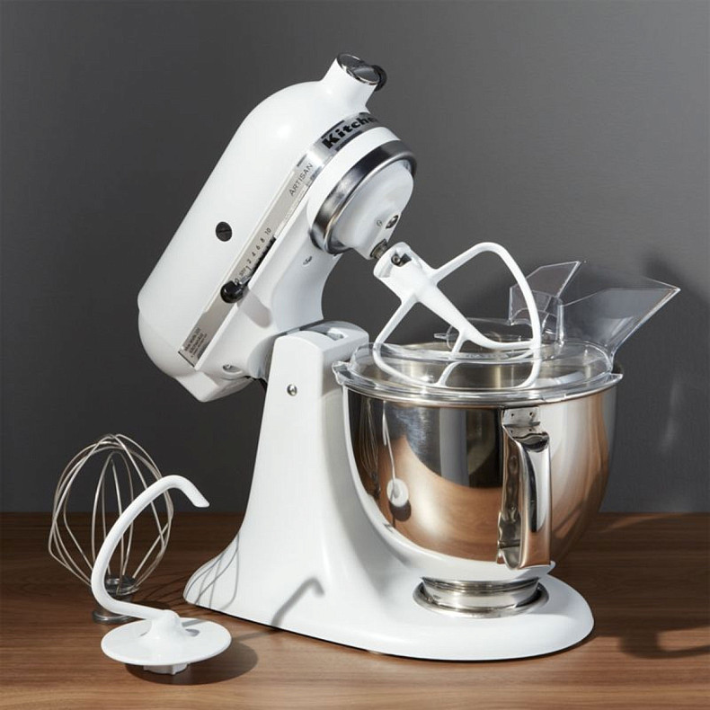 Кухонный комбайн KitchenAid Artisan 4,8 л 5KSM175PSEWH с откидным блоком белый