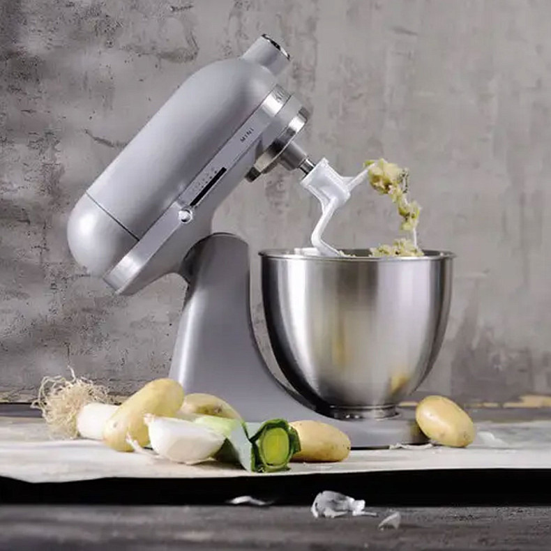 Кухонний комбайн KitchenAid Artisan MINI 3,3 л 5KSM3311XEFG з відкидним блоком матовий сірий