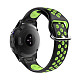 Силиконовый ремешок для GARMIN QuickFit 22 Nike-style Silicone Band Black/Green