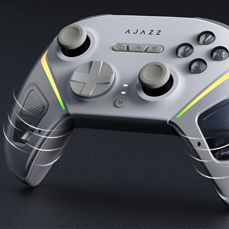 Бездротовий геймпад з док-станцією Ajazz GP100 Set White (GP100S-W)